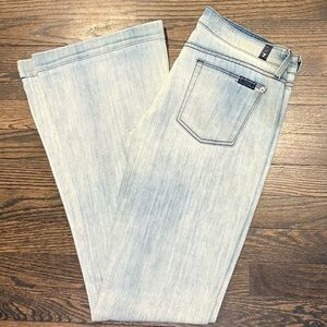7 For All Mankind Light Blue Flare Jeans
